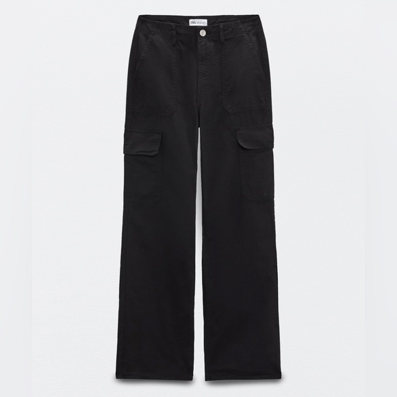 black ZARA original cargo pants. - Picture 2 of 5